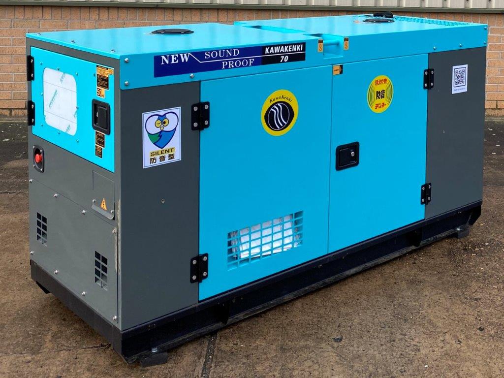 military vehicles for sale - Unused 70 KVA Kawakenki Generator Set