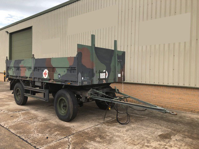 military vehicles for sale - Schmitz 2 Axle Draw Bar Cargo Trailer 