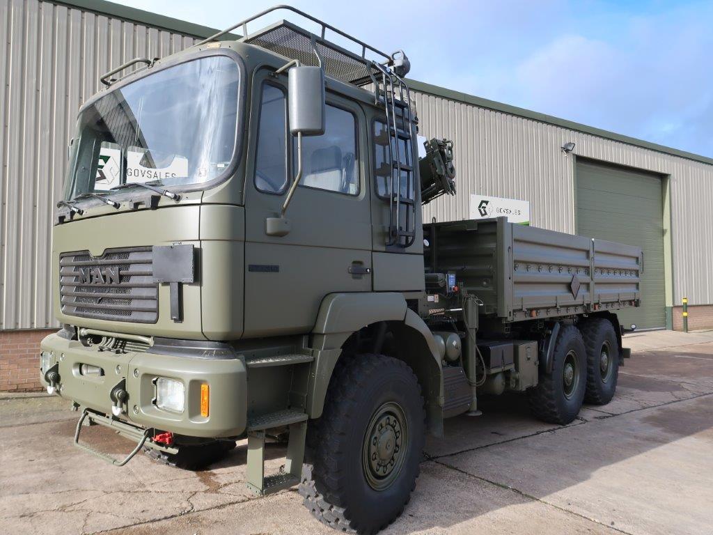 military vehicles for sale - MAN 27.314 6x6 Crane Truck